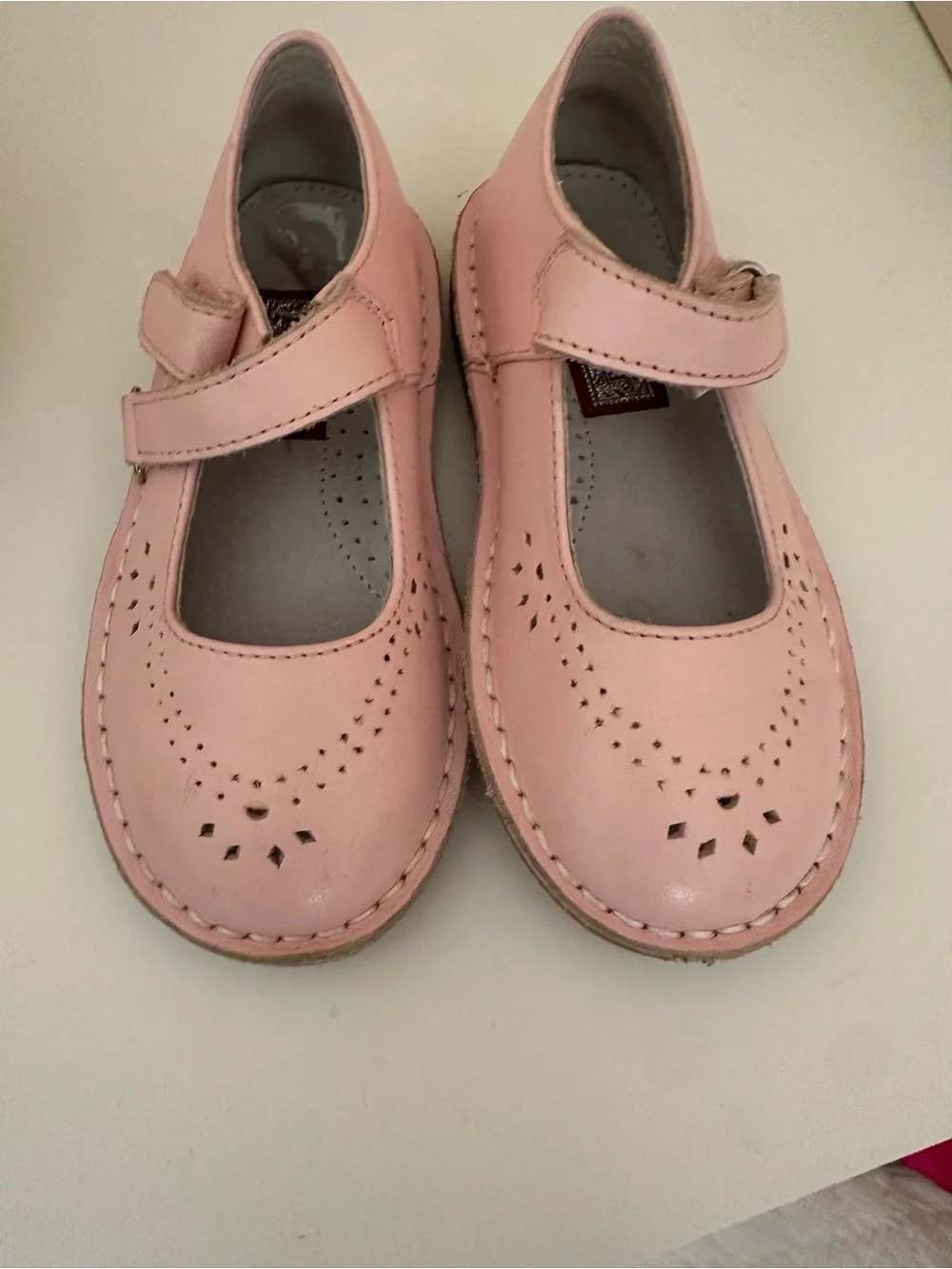 L'Amour Pink Mary Jane Leather Shoes, size 9T - Picture 1 of 1
